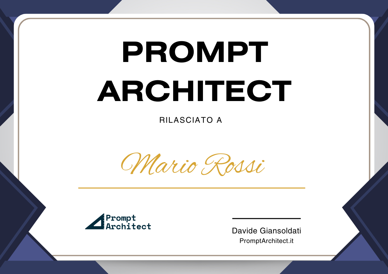 Attestato Prompt Architect